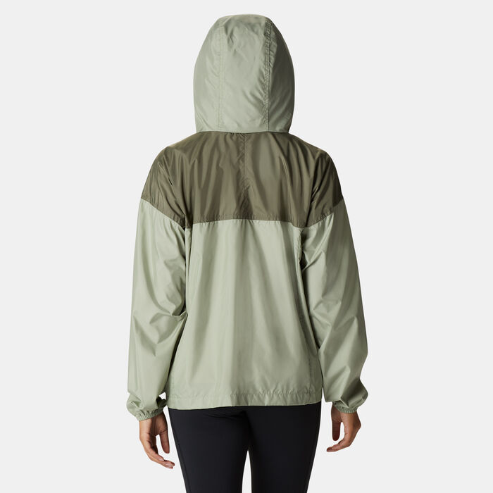 Columbia Women's Flash Challenger™ Novelty Windbreaker Jacket Green image number 1