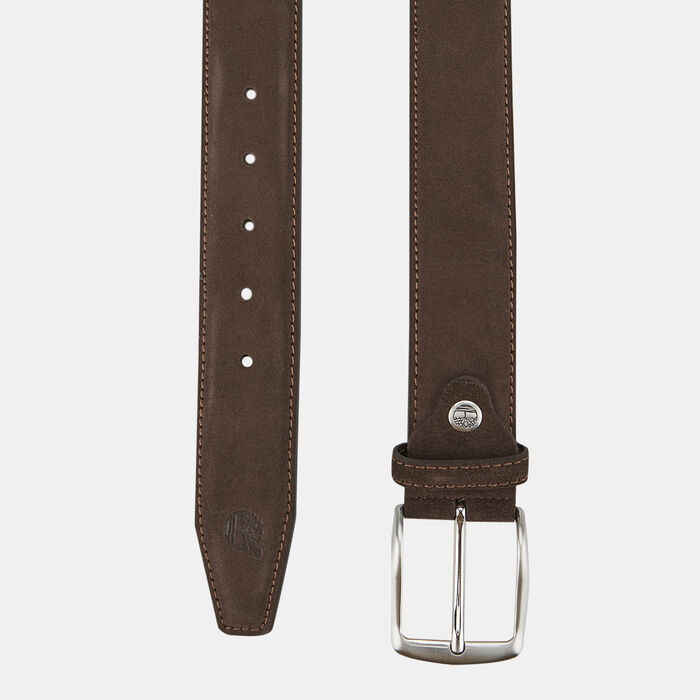 Timberland Men's Suede Leather Belt Brown Timberland Men's Suede Leather Belt Brown image number 1