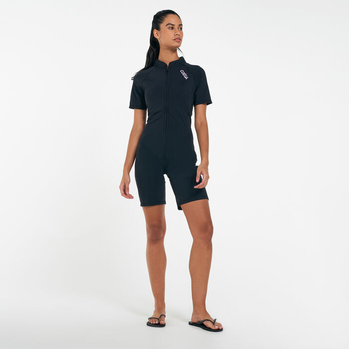 COEGA Women's Short SlimKini One-Piece Swimsuit Black COEGA Women's Short SlimKini One-Piece Swimsuit Black image number 0