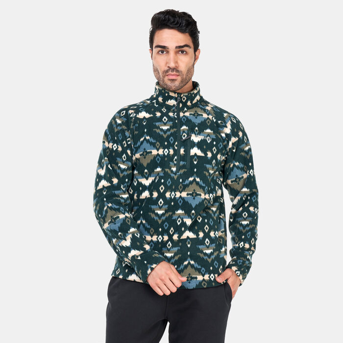 Columbia Men's Fast Trek™ Printed Sweatshirt Green image number 0