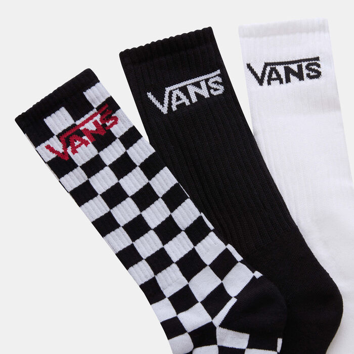 Vans Men's Classic Crew Socks (3 Pairs) Black image number 1