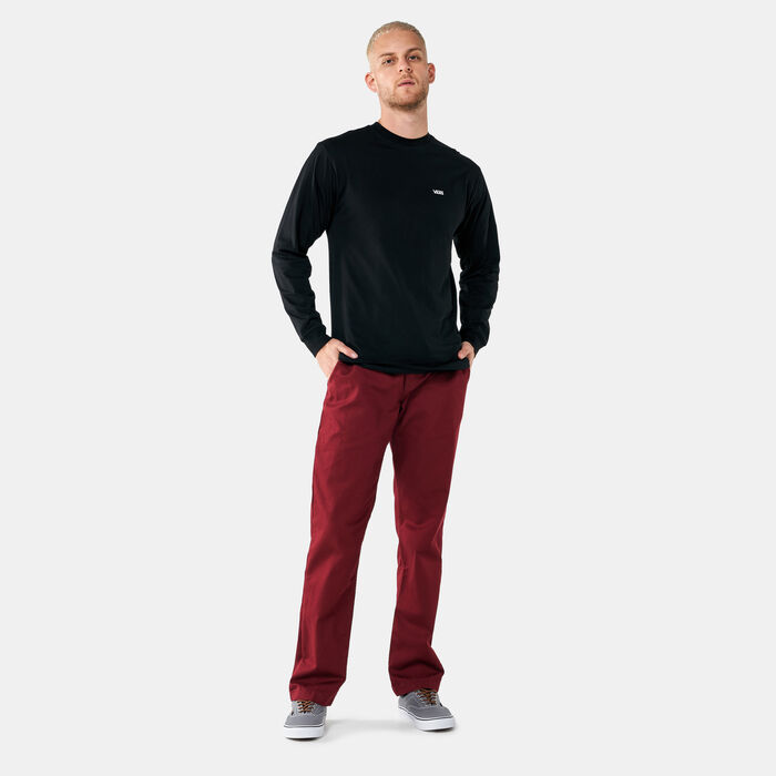 Vans Men's Left Chest Hit Long Sleeve T-Shirt Black Vans Men's Left Chest Hit Long Sleeve T-Shirt Black image number 2