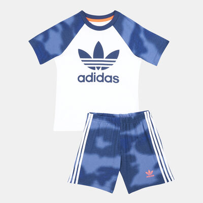 adidas Originals Kids' Camo T-Shirt and Shorts Set White adidas Originals Kids' Camo T-Shirt and Shorts Set White