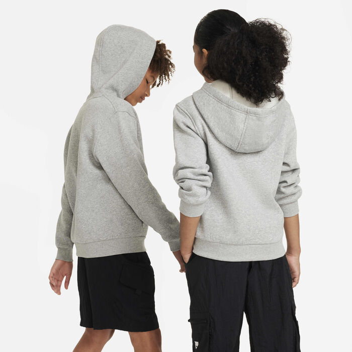 Nike Kids' Sportswear Club Fleece Full-Zip Hoodie Grey Nike Kids' Sportswear Club Fleece Full-Zip Hoodie Grey image number 1