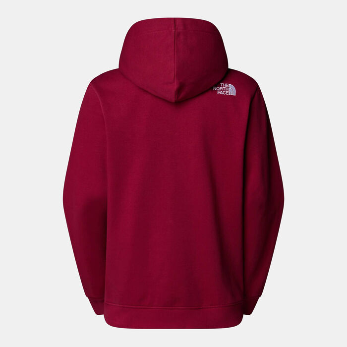 The North Face Women's Drew Peak Hoodie Red The North Face Women's Drew Peak Hoodie Red image number 1