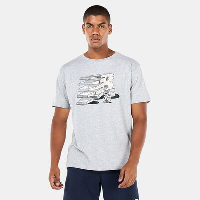 New Balance Men's Essentials Monumental Graphic T-Shirt Grey