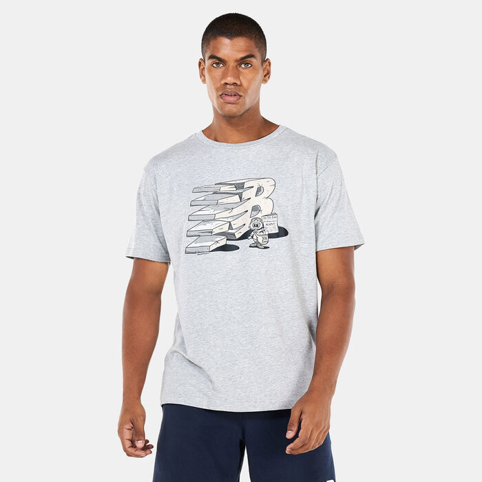 New Balance Men's Essentials Monumental Graphic T-Shirt Grey New Balance Men's Essentials Monumental Graphic T-Shirt Grey image number 0
