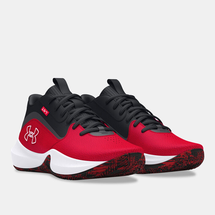 Under Armour Lockdown 7 Basketball Shoes Red image number 1