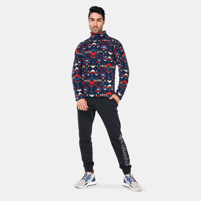 Columbia Men's Fast Trek™ Printed Sweatshirt Blue Columbia Men's Fast Trek™ Printed Sweatshirt Blue image number 2