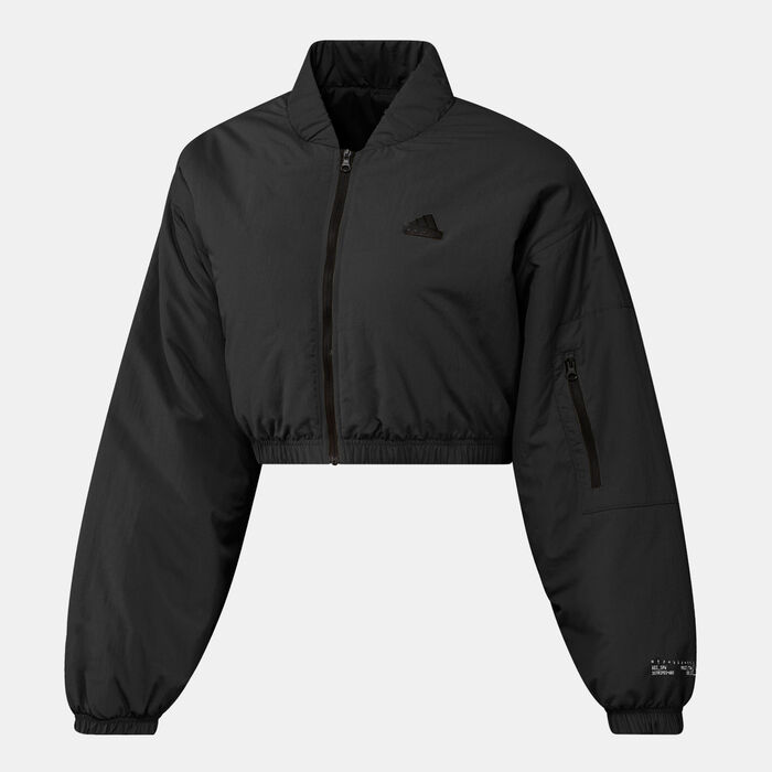 adidas Women's City Escape Bomber Jacket Black image number 0