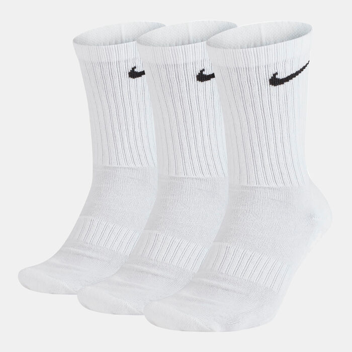 Nike Everyday Cushion Crew Socks (3 Pack) White Nike Everyday Cushion Crew Socks (3 Pack) White image number 0
