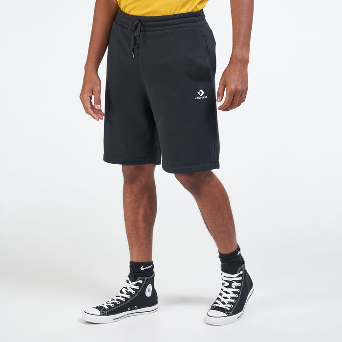 Converse Star Chevron Embroidered Shorts Black Converse Star Chevron Embroidered Shorts Black image number 0