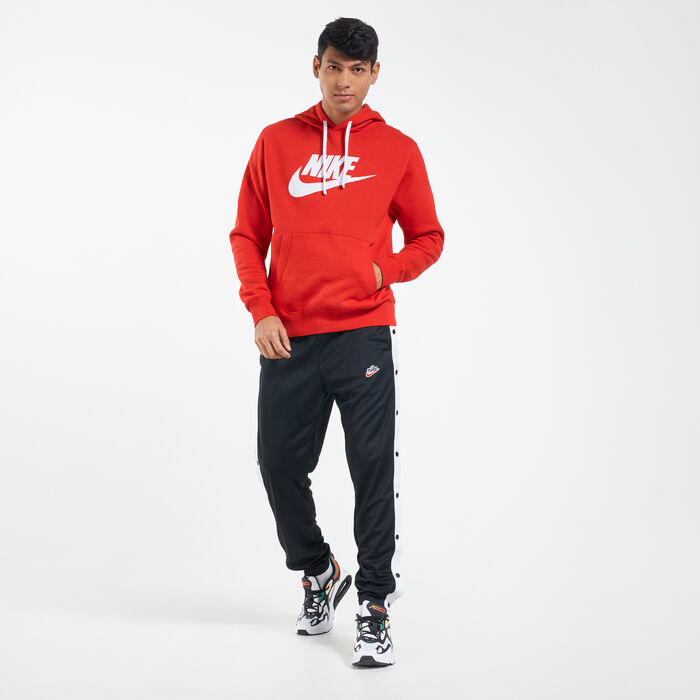 Nike Men's Sportswear Club Fleece Hoodie Red Nike Men's Sportswear Club Fleece Hoodie Red image number 2