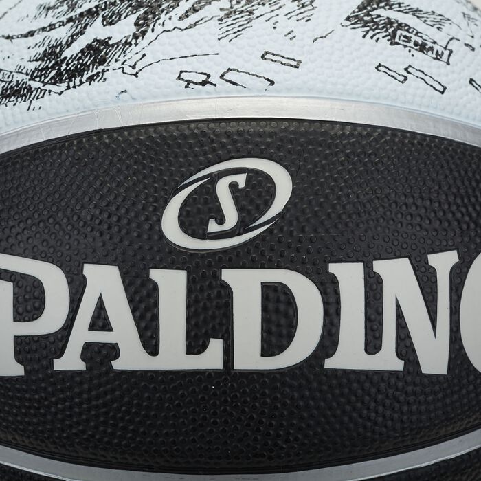 Spalding Sketch Series Rubber Basketball Multi image number 2