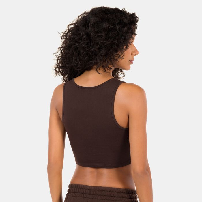 New Era Women's MLB Detroit Tigers LE Crop Top Brown New Era Women's MLB Detroit Tigers LE Crop Top Brown image number 1