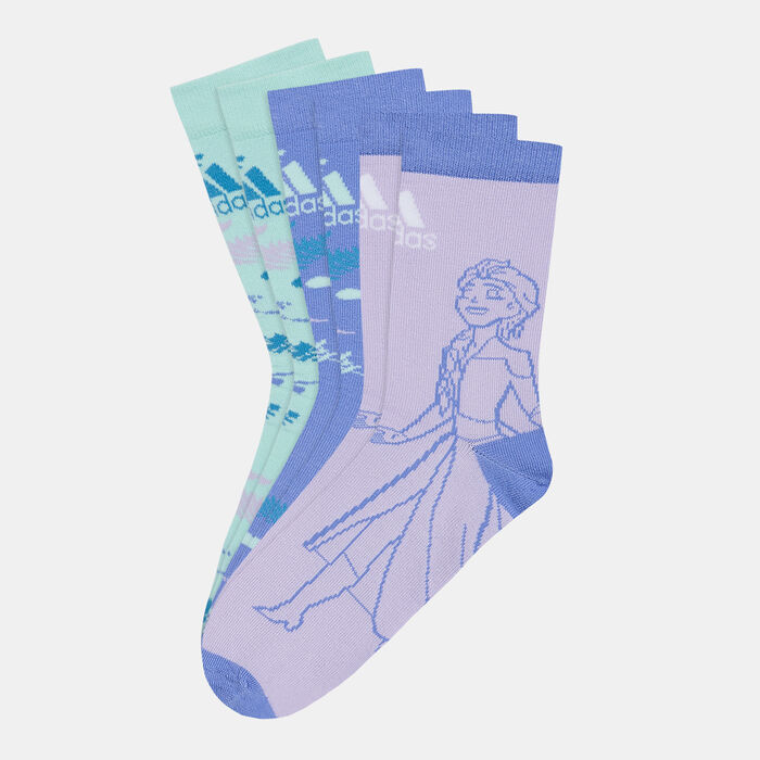adidas Kids' X Disney Frozen Crew Socks (3 Pack) Multi adidas Kids' X Disney Frozen Crew Socks (3 Pack) Multi image number 0