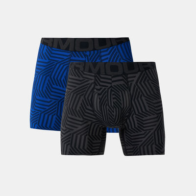 Under Armour Men's Tech™ 6-Inch Boxerjock® Boxers (2 Pack) Grey