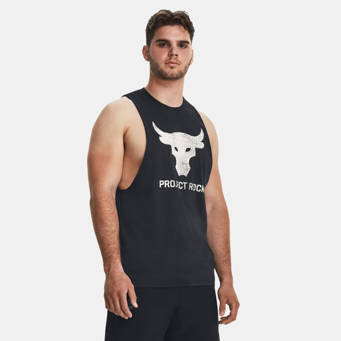 Under Armour Men's Project Rock Brahma Bull Tank Top Black image number 0