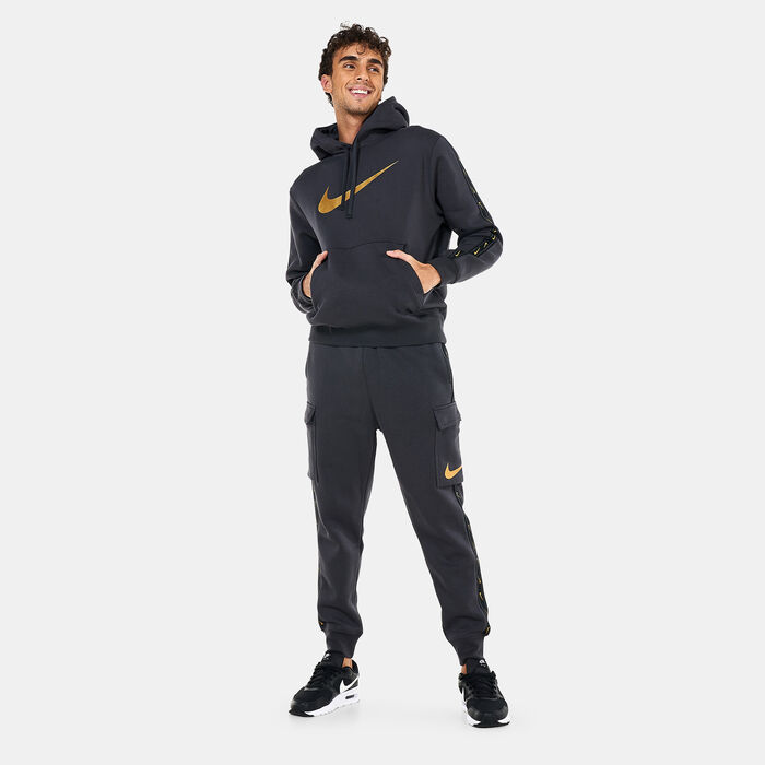 Nike Men's Sportswear Repeat Pullover Fleece Hoodie Grey Nike Men's Sportswear Repeat Pullover Fleece Hoodie Grey image number 2