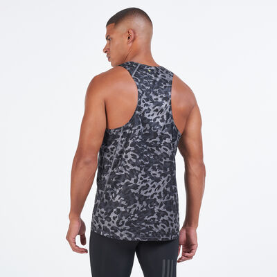 adidas Men's Fast Primeblue Tank Top White adidas Men's Fast Primeblue Tank Top White