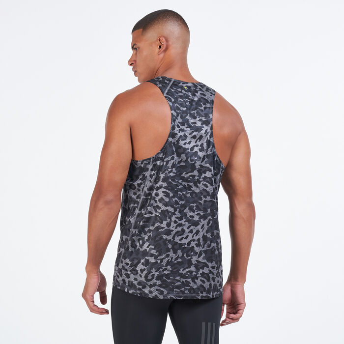 adidas Men's Fast Primeblue Tank Top White adidas Men's Fast Primeblue Tank Top White image number 1