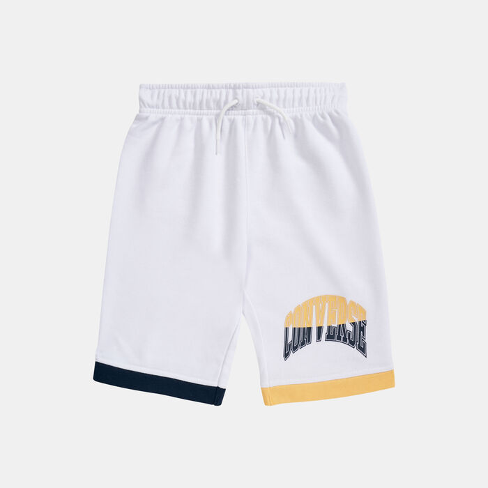 Converse Kids' Asymmetrical Shorts White Converse Kids' Asymmetrical Shorts White image number 0