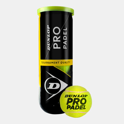 Dunlop Pro Padel Balls Tube (3 Balls) Multi
