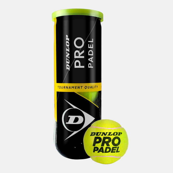 Dunlop Pro Padel Balls Tube (3 Balls) Multi Dunlop Pro Padel Balls Tube (3 Balls) Multi image number 0