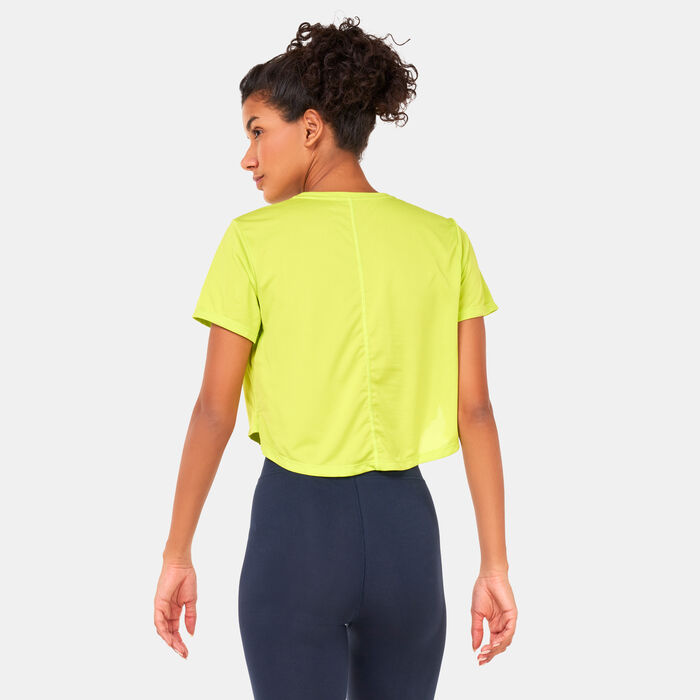 Nike Women's One Dri-FIT Crop Top Green Nike Women's One Dri-FIT Crop Top Green image number 1