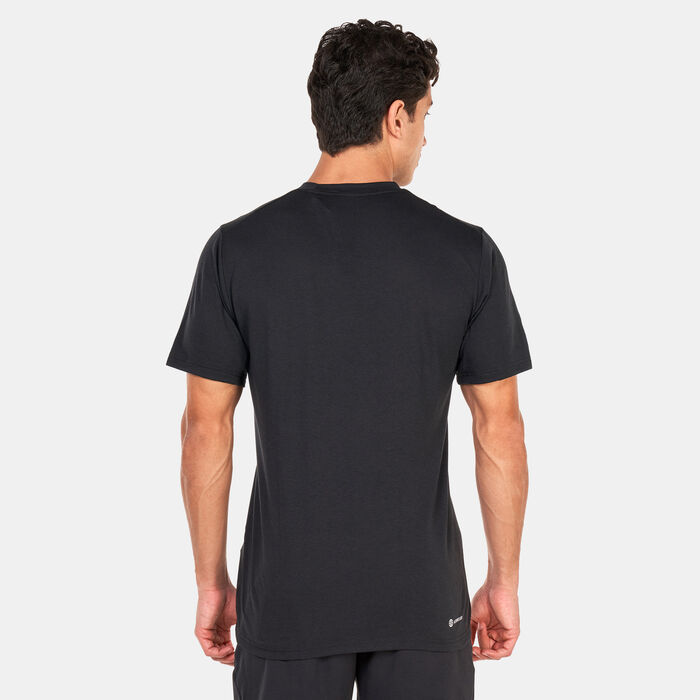 adidas Men's Train Essentials Comfort Training T-Shirt Black adidas Men's Train Essentials Comfort Training T-Shirt Black image number 1