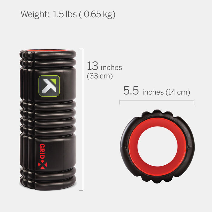 TriggerPoint GRID X Foam Roller Black TriggerPoint GRID X Foam Roller Black image number 3
