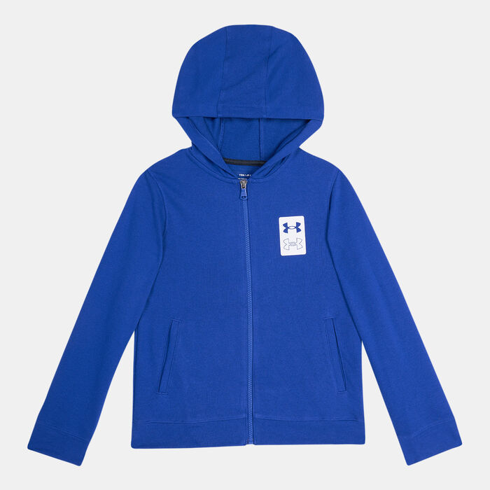 Under Armour Kids' Rival Terry Full-Zip Hoodie Blue image number 0