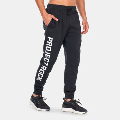 Under Armour Men's Project Rock Terry Joggers Black Under Armour Men's Project Rock Terry Joggers Black