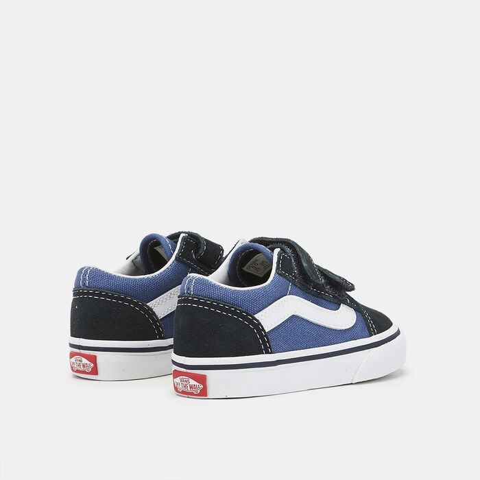 Vans Kids' Old Skool Unisex Velcro Shoes (Baby & Toddler) Blue Vans Kids' Old Skool Unisex Velcro Shoes (Baby & Toddler) Blue image number 2