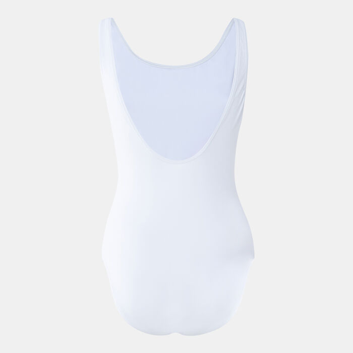 Speedo Women's Placement U-Back Swimsuit White Speedo Women's Placement U-Back Swimsuit White image number 1