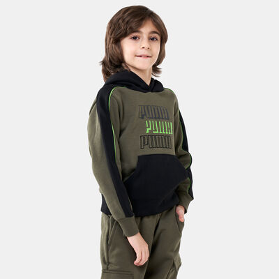 PUMA Kids' Alpha Hoodie Green