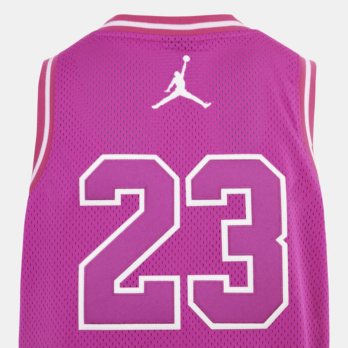 Jordan Kids' 23 Jersey Top Pink image number 3