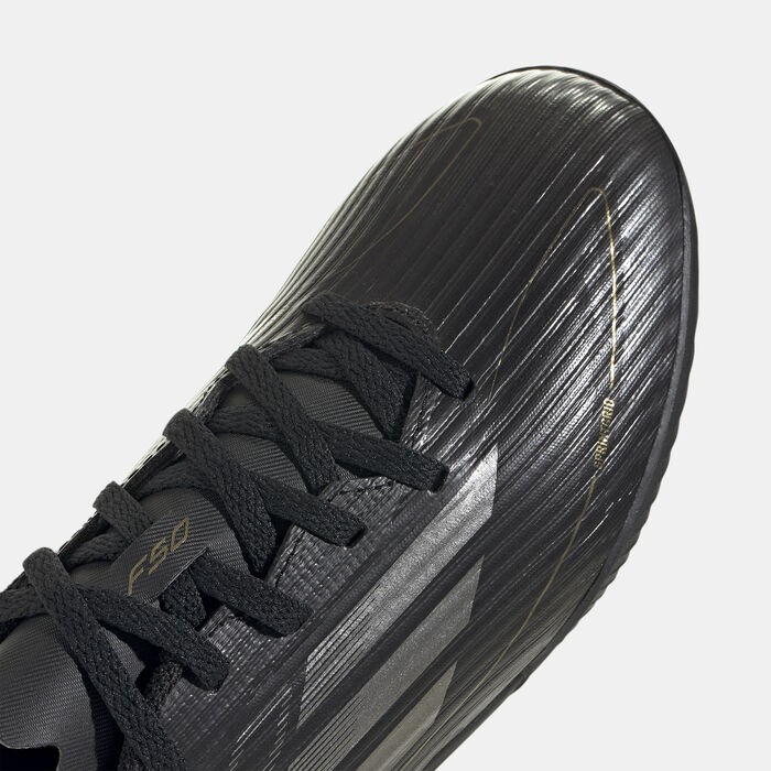 adidas Kids' F50 League Turf Ground Football Shoes Black adidas Kids' F50 League Turf Ground Football Shoes Black image number 4