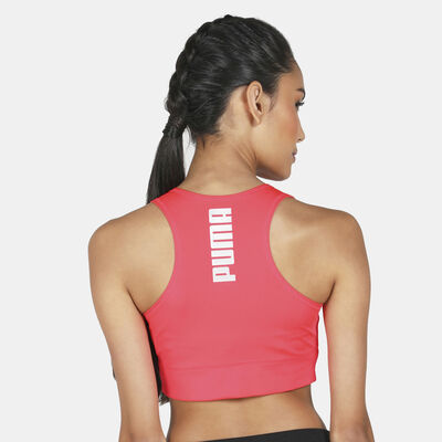PUMA Women's RTG Bra Top Pink PUMA Women's RTG Bra Top Pink
