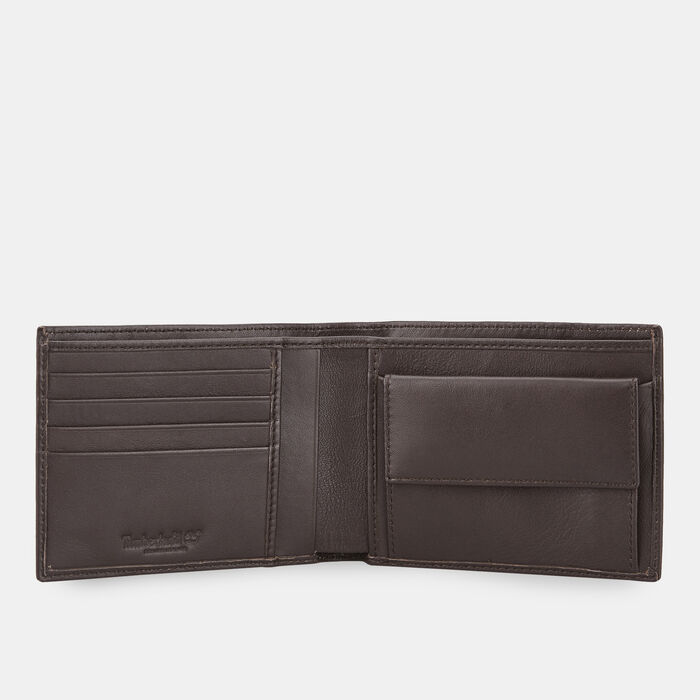 Timberland Men's Bifold Coin Pocket Wallet Brown Timberland Men's Bifold Coin Pocket Wallet Brown image number 1