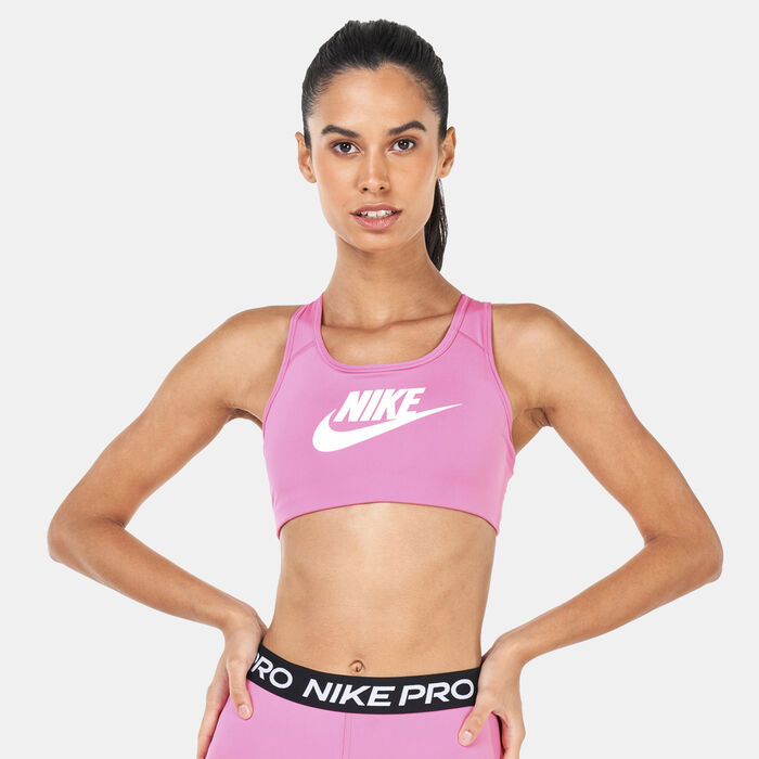Nike Women's Dri-FIT Swoosh Sports Bra Pink Nike Women's Dri-FIT Swoosh Sports Bra Pink image number 0