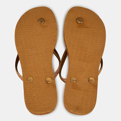 Havaianas Women's Slim Flatform Sparkle Flip Flops Brown