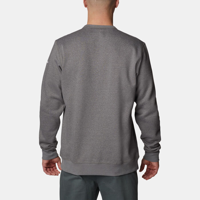 Columbia Men's Columbia™ Logo Fleece Crew Sweatshirt Black image number 1