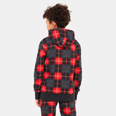 Jordan Kids' Essentials Plaid Pullover Hoodie Black Jordan Kids' Essentials Plaid Pullover Hoodie Black