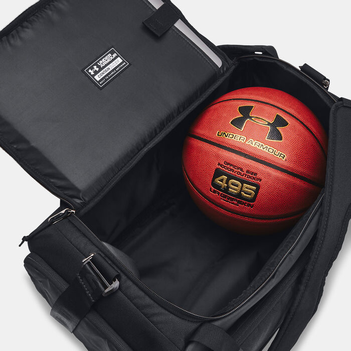 Under Armour Contain Duo Backpack Duffle Bag Black image number 3