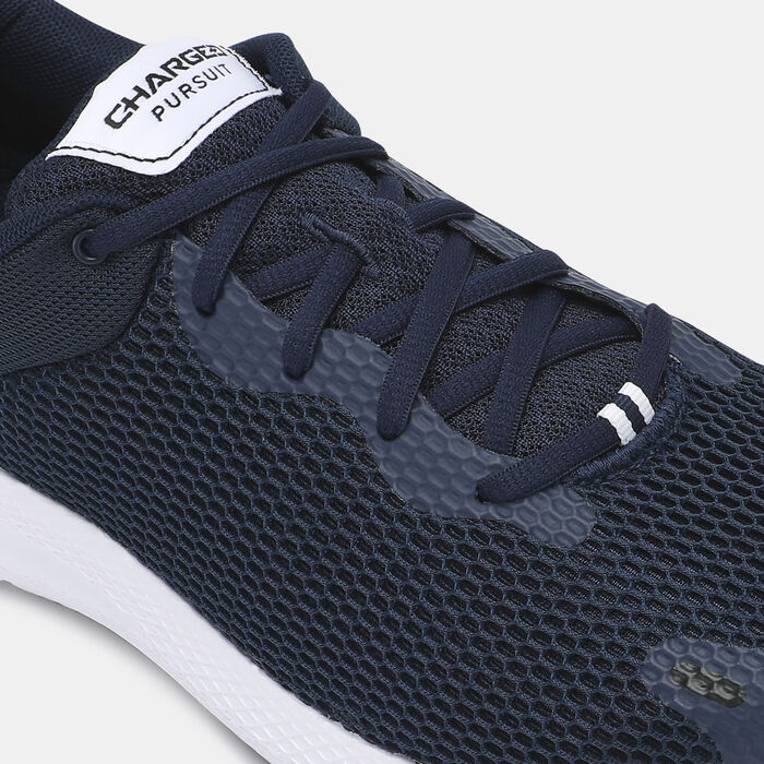 Under Armour Men's UA Charged Pursuit 2 Big Logo Running Shoe Blue Under Armour Men's UA Charged Pursuit 2 Big Logo Running Shoe Blue image number 4