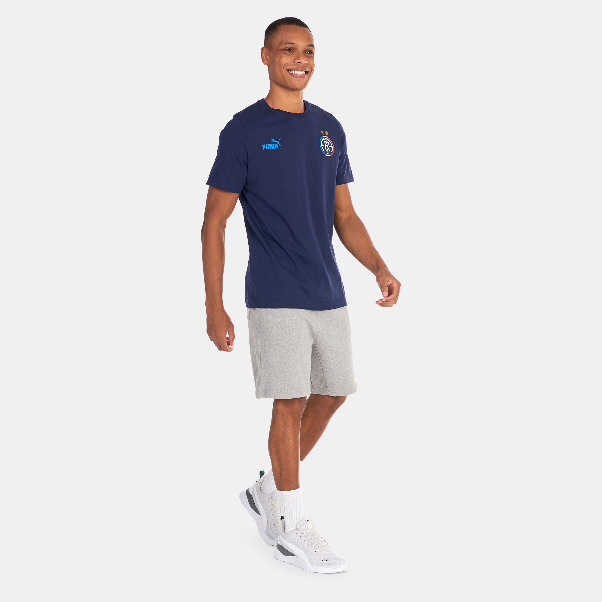 Men s FtblCore Fan T Shirt Blue PUMA in Qatar SSS