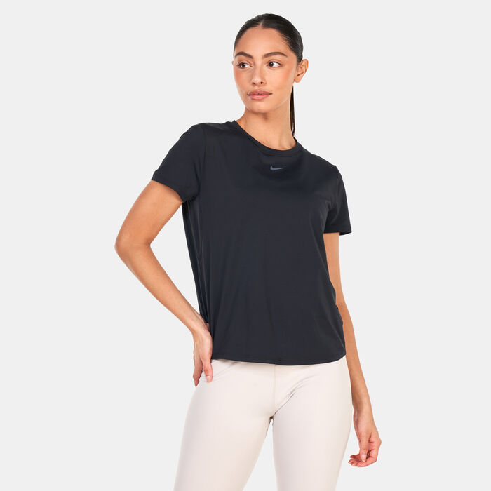 Nike Women's One Classic Dri-FIT Training T-Shirt Black Nike Women's One Classic Dri-FIT Training T-Shirt Black image number 0