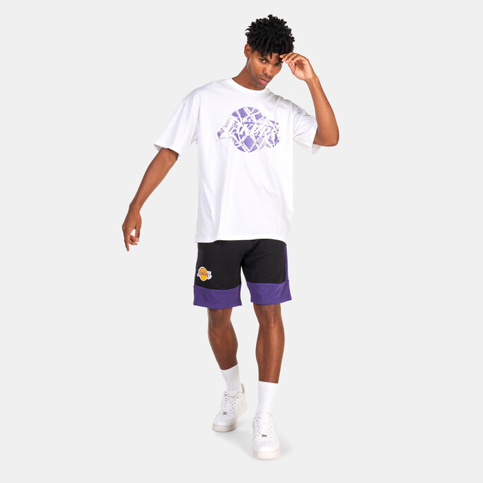New Era Men's LA Lakers NBA Infill Logo T-Shirt White New Era Men's LA Lakers NBA Infill Logo T-Shirt White image number 2