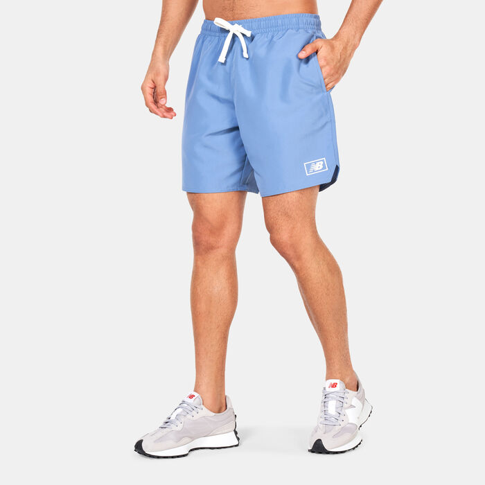 New Balance Men's NB Essentials Woven Shorts Blue New Balance Men's NB Essentials Woven Shorts Blue image number 0